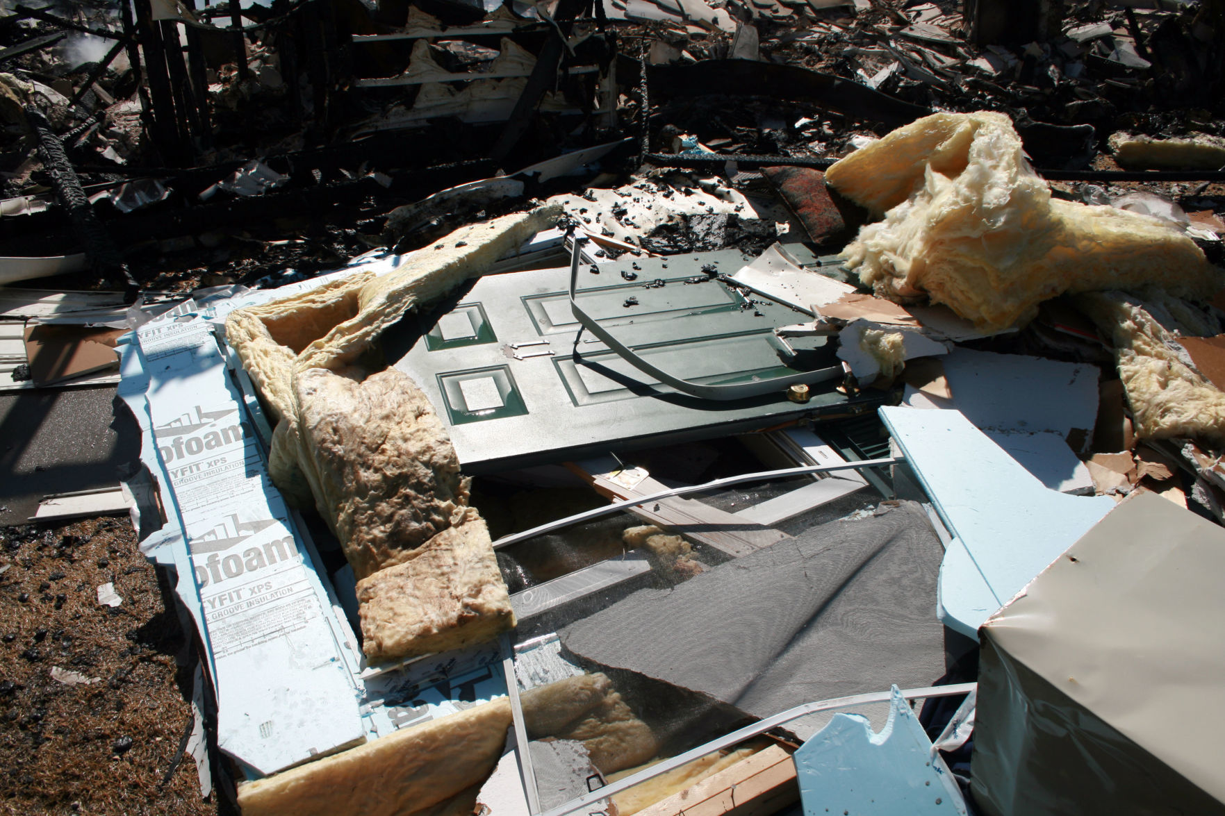 Investigation photos from 109 Knaup Drive explosion